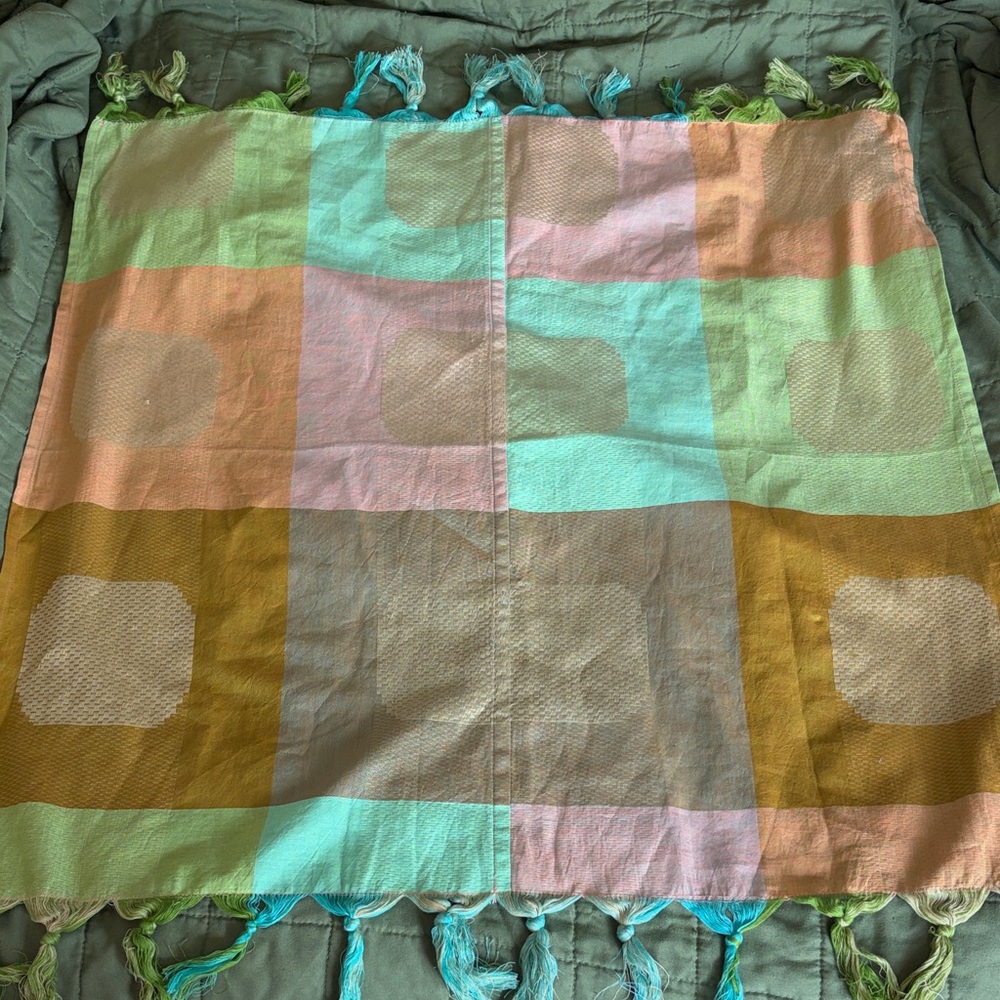 Ace & Jig bandana with fringe in Popcorn